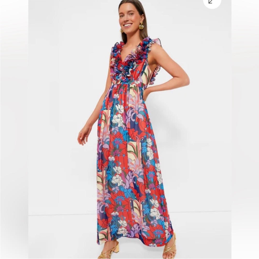 Tuckernuck Climbing Cosmos Priscilla Maxi Dress